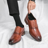 Men's Leather Oxford Dress Shoes