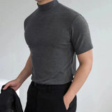 Men's Mock Neck Fitted T-Shirt