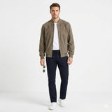 Men's Zip Front Bomber Jacket