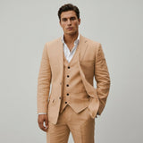 Men's Linen Three-Piece Suit