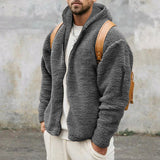 Men's Hooded Sherpa Fleece Jacket