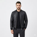 Men's Quilted Zip Front Jacket