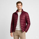 Men's Quilted Zip Front Puffer Jacket