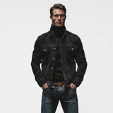 Men's Button Front Denim Jacket