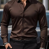 Men's Tailored Button-Up Dress Shirt