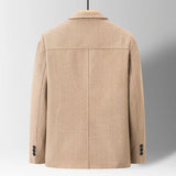 Men's Button Front Knit Overshirt Jacket