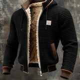 Men's Sherpa Lined Knit Zip Jacket