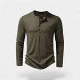 Men's Long Sleeve Henley T-Shirt