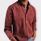 Men's Chambray Button-Up Shirt