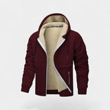 Men's Sherpa Lined Hooded Zip Jacket