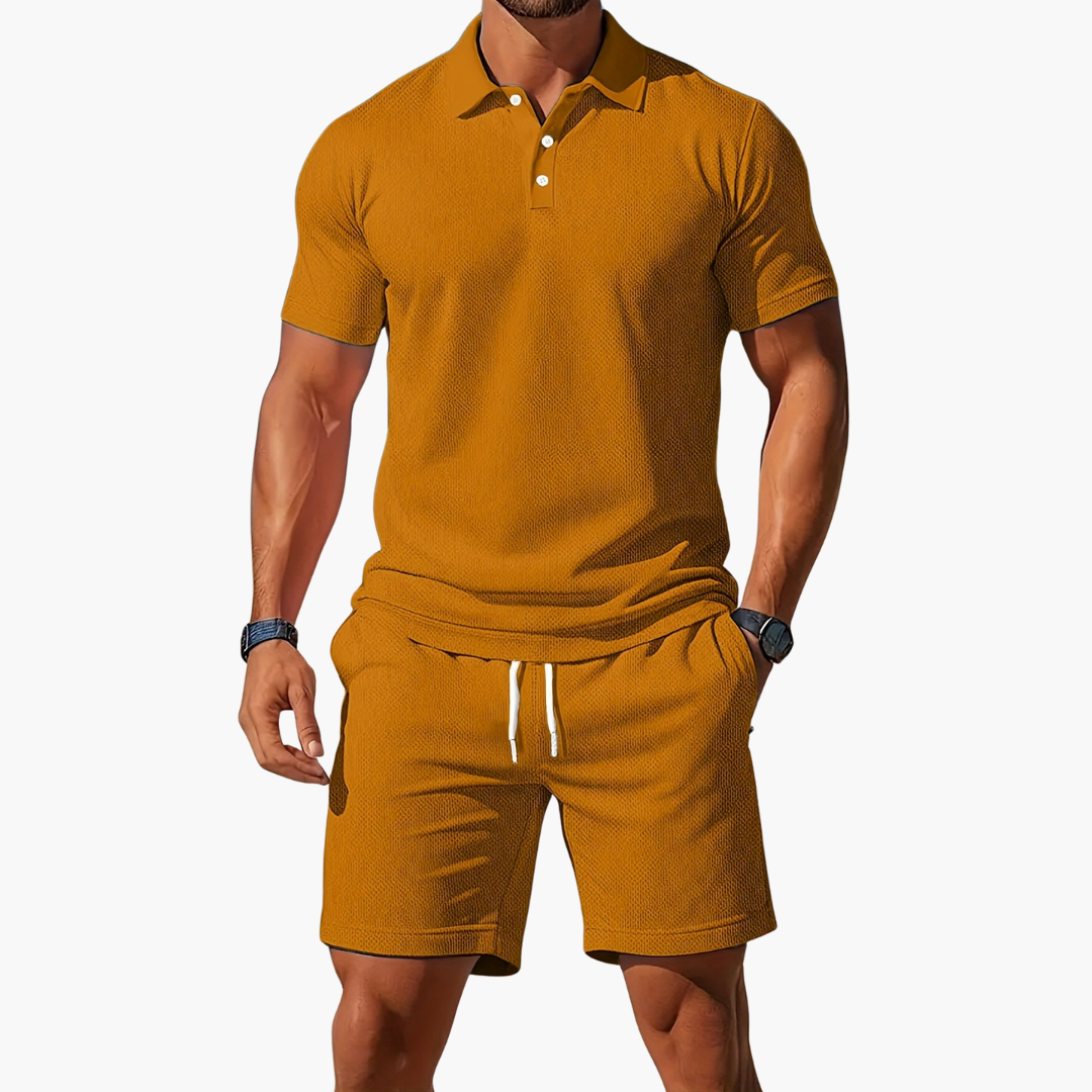 Men's Polo Shirt & Shorts Set
