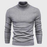 Men's Slim-Fit Roll Neck Long Sleeve Sweater