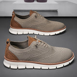 Men's Breathable Knit Slip-On Sneakers