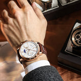 Men's Quartz Watch 43mm Adjustable Strap