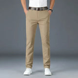 Men's Classic Slim-Fit Stretch Tailored Trousers