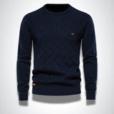 Men's Slim Fit Knitted Crew Neck Sweater