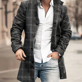 Men's Double-Breasted Wool Coat
