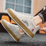 Men's Casual Canvas Lace-Up Sneakers