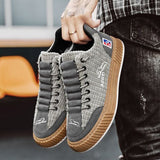 Men's Casual Canvas Lace-Up Sneakers