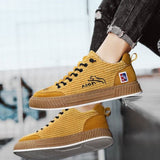 Men's Casual Canvas Lace-Up Sneakers