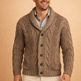Men's Shawl Collar Knit Cardigan