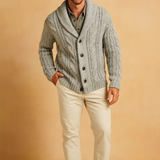 Men's Shawl Collar Knit Cardigan