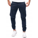Men's Tapered Cargo Joggers with Drawstring Waist
