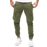 Men's Tapered Cargo Joggers with Drawstring Waist