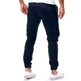Men's Tapered Cargo Joggers with Drawstring Waist