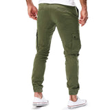 Men's Tapered Cargo Joggers with Drawstring Waist