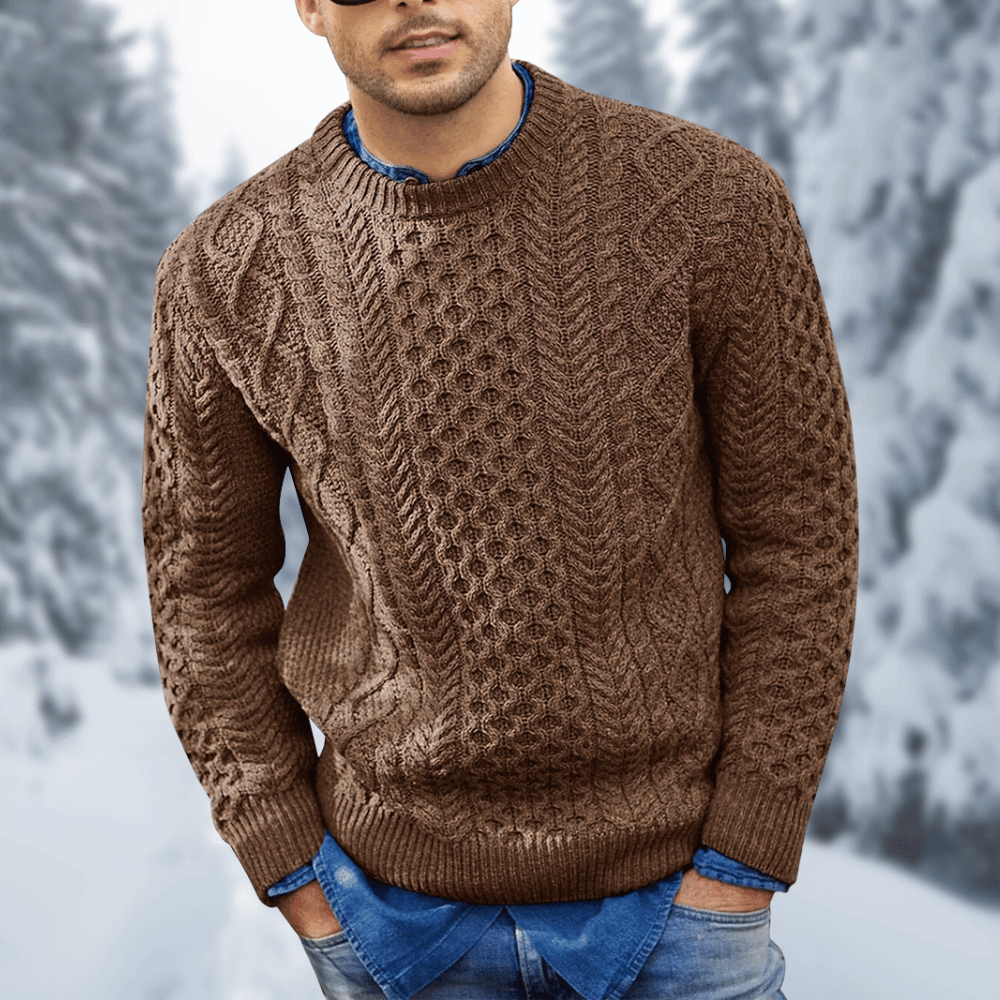 Men's Cable Knit Winter Sweater