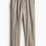 Men's Relaxed Fit Linen Drawstring Trousers