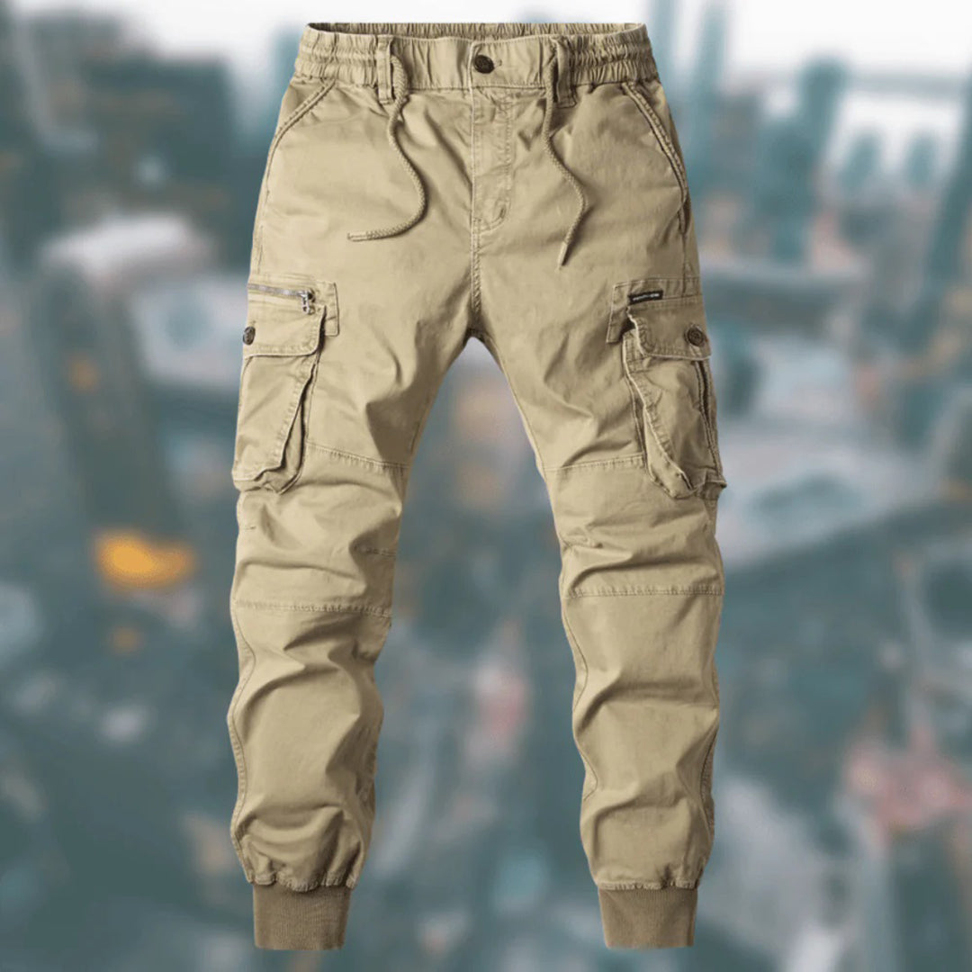 Men's Tactical Cargo Joggers with Reinforced Knees