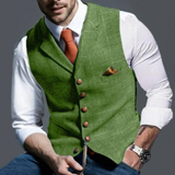 Men's Vintage Button Vest