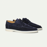 Men's Suede Slip-On Loafers with Rubber Sole