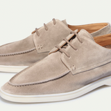 Men's Suede Slip-On Loafers with Rubber Sole