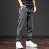 Men's Relaxed Fit Drawstring Denim Joggers