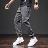 Men's Relaxed Fit Drawstring Denim Joggers