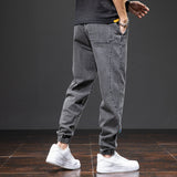 Men's Relaxed Fit Drawstring Denim Joggers