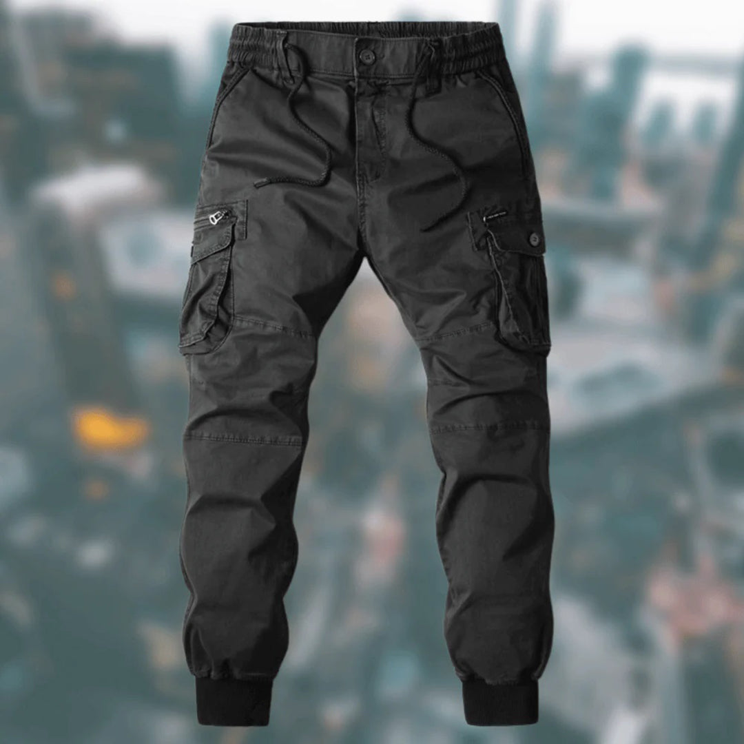 Men's Tactical Cargo Joggers with Reinforced Knees