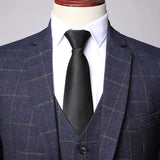 Men's Three-Piece Suit with Blazer, Waistcoat and Trousers