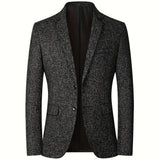 Men's Heather Knit Tailored Blazer