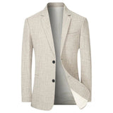 Men's Linen Blend Tailored Blazer