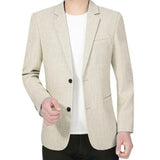 Men's Linen Blend Tailored Blazer