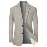 Men's Linen Blend Tailored Blazer