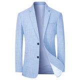 Men's Linen Blend Tailored Blazer