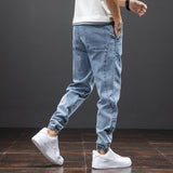 Men's Relaxed Fit Drawstring Denim Joggers