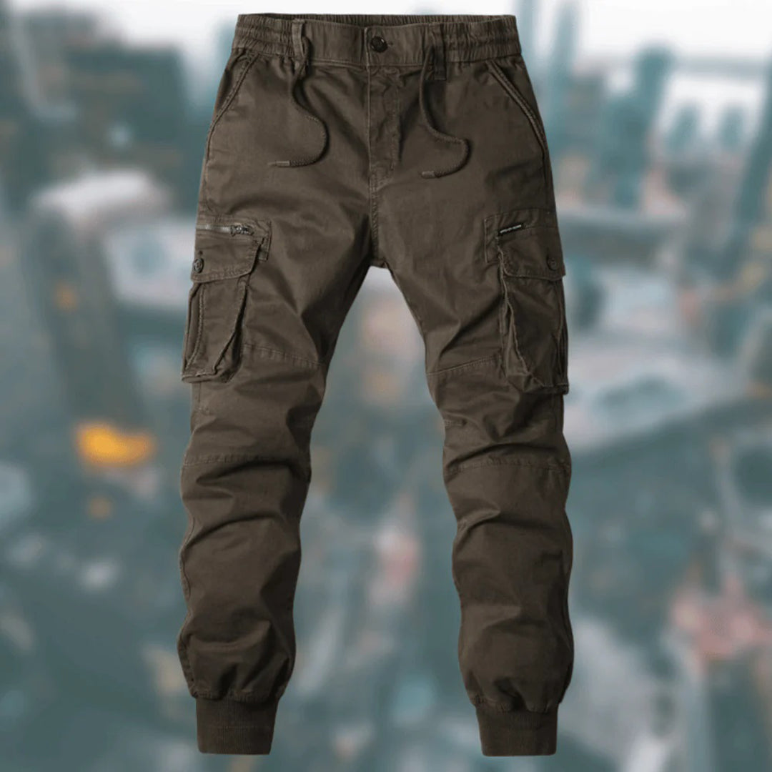 Men's Tactical Cargo Joggers with Reinforced Knees