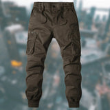 Men's Tactical Cargo Joggers with Reinforced Knees