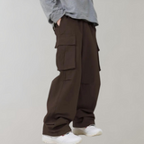 Men's Relaxed Fit Wide Leg Cargo Pants